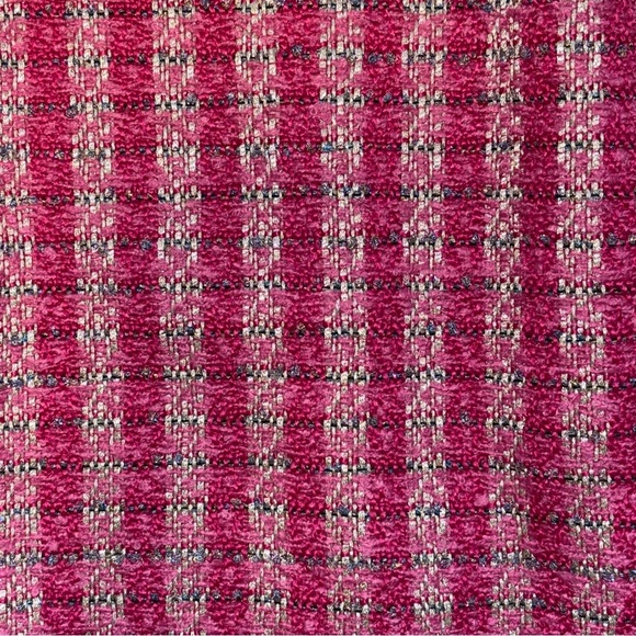 J.Crew | NWT Pink Metallic Tweed Belted Mini Dress | Size 10 Petite (10P) - Picture 4 of 12